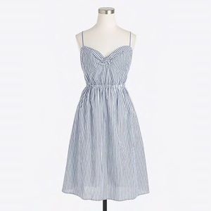 J. Crew pinstriped dress